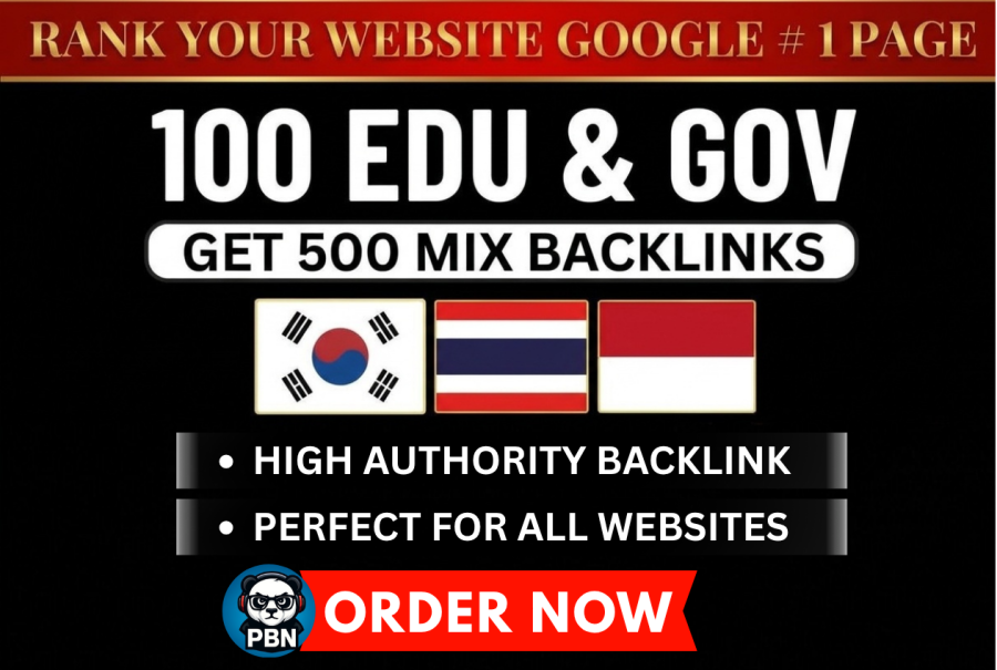 Provide Manual 100 EDU & GOV with 500 high Authority MIX Backlinks For powerful Ranking