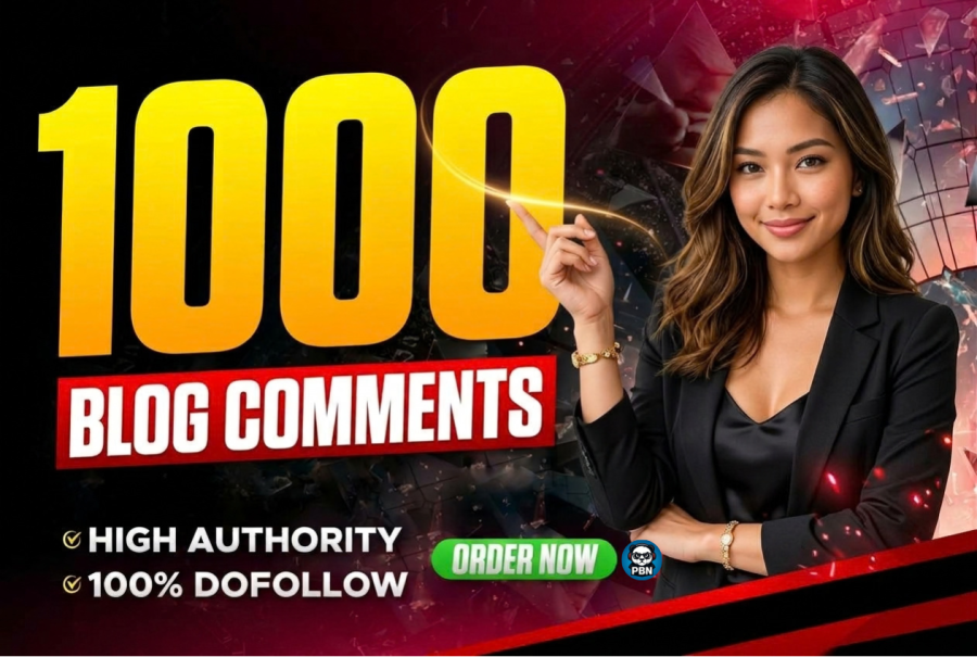I will Do Manually 1000 dofollow blog comment backlinks high DA SEO Backlinks