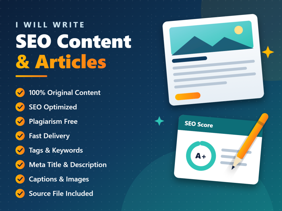 I will write 100% original SEO optimized articles and blog posts