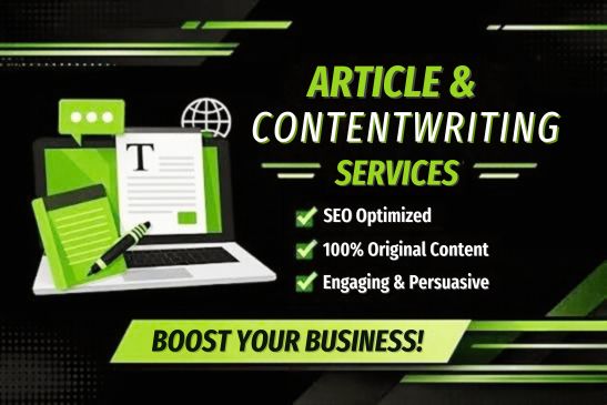 I will write a 1000+ words SEO-optimized article, blog post, and content writing for any niche