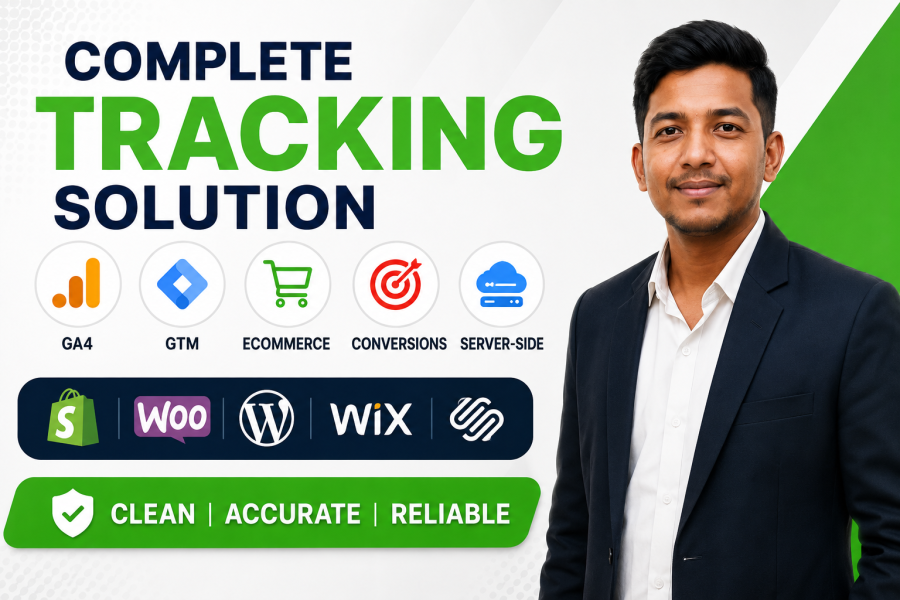 I will set up ga4 GTM ecommerce and server side tracking
