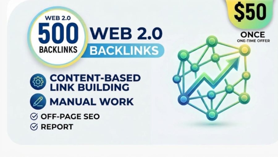 I Will Build 500 Web 2.0 Backlinks with Quality SEO Content