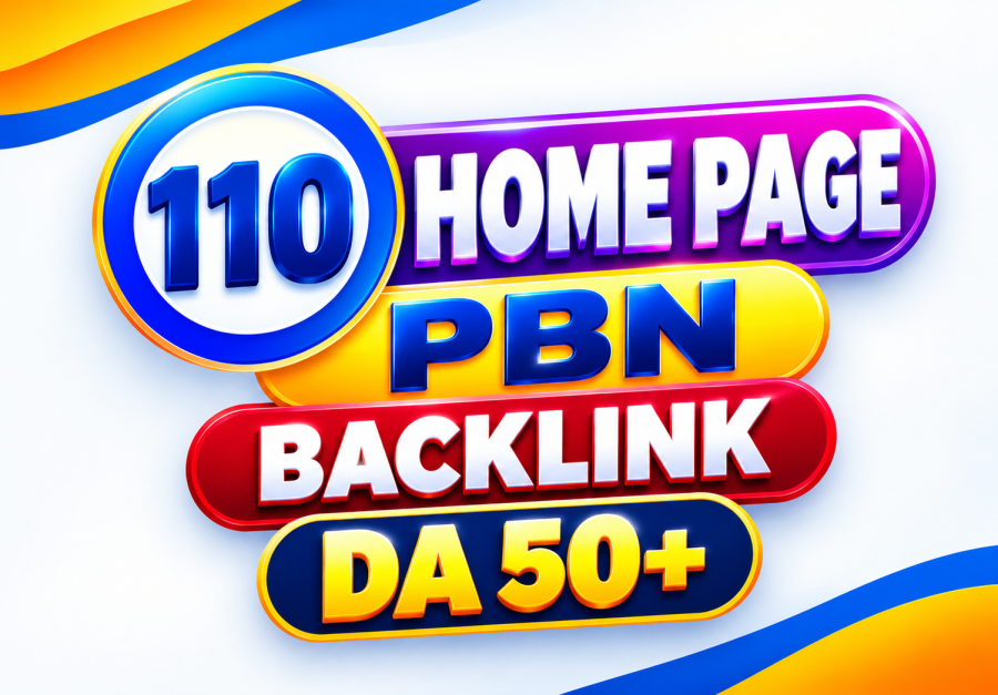 Build 110 High Authority DA50+ Permanent Homepage Dofollow Backlinks
