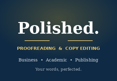Professional Proofreading & Copy Editing &mdash; Error-Free Documents