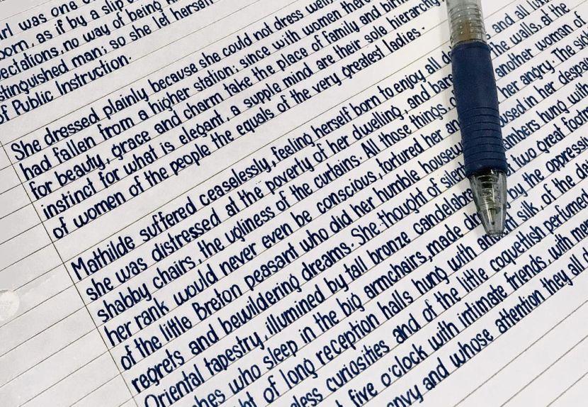 I Will Handwrite Your English Notes and Documents Neatly