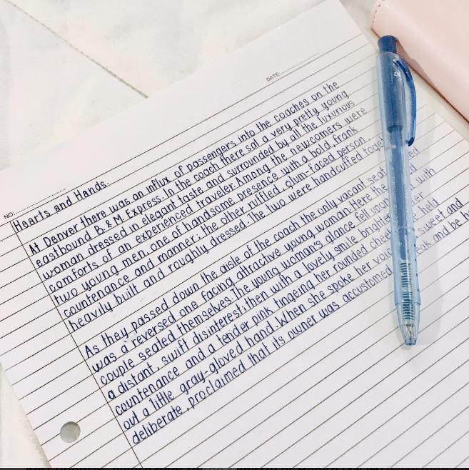 I Will Handwrite Your English Notes and Documents Neatly