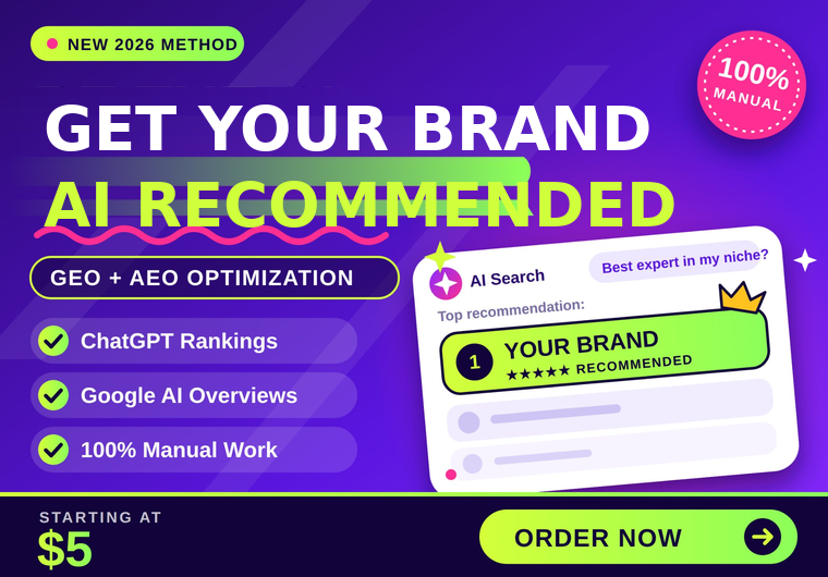 Get Your Brand Recommended by AI Search with 2026 GEO and AEO