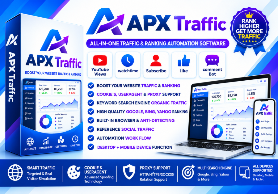 APX Traffic | SEO Organic Website Traffic All-in-one bot