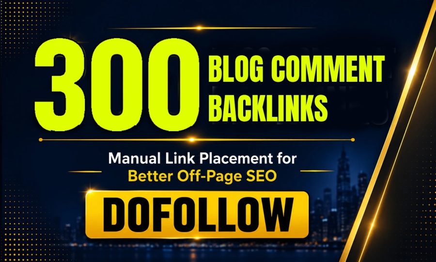 I will do high quality dofollow blog comment backlinks off page SEO 