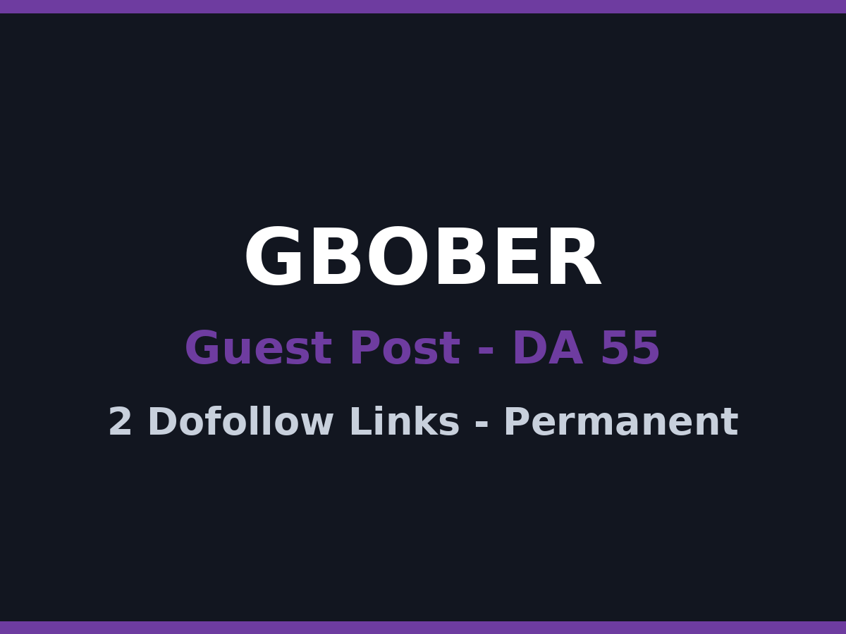 Guest Post - DA 55 Blog, 2 Dofollow Links, Permanent Post