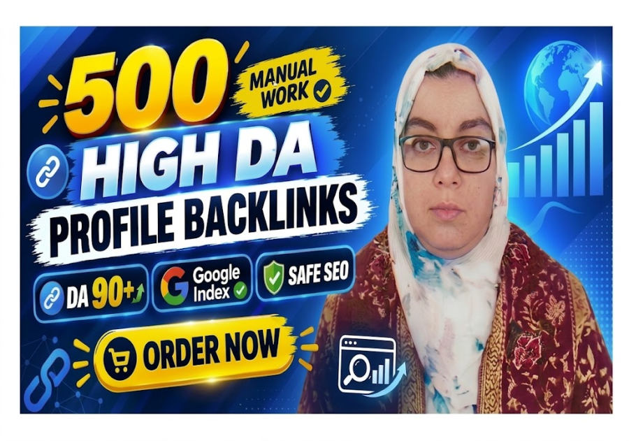 I will do high DA manual profile backlinks for top Google ranking