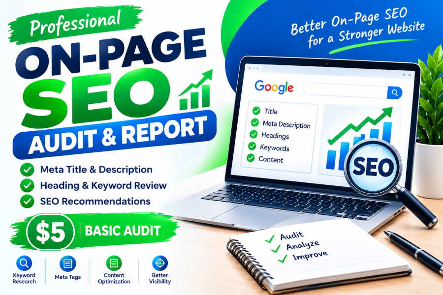 I will provide an on-page SEO audit and recommendations report for your website
