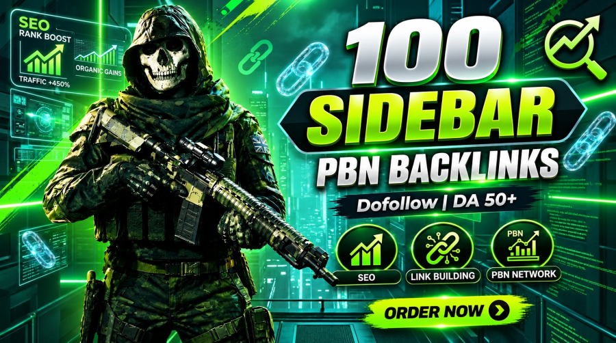 100 PBN homepage Sidebar Blogroll High DA DR 50+ Permanent Backlinks