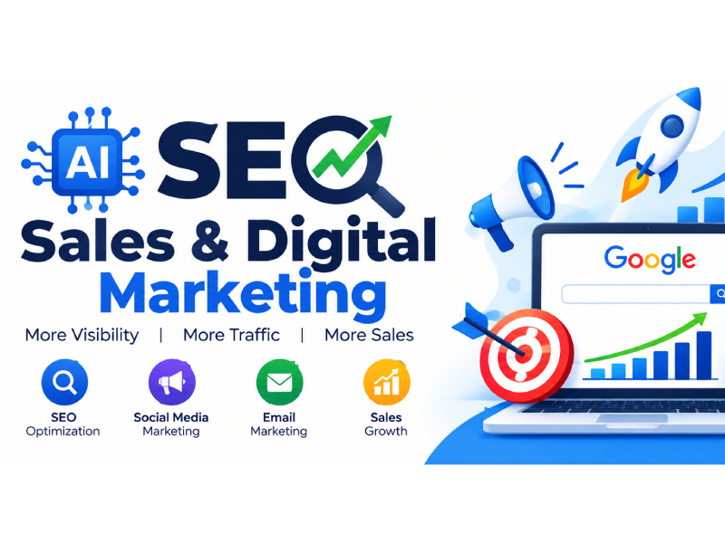 Sales & Digital Marketing Growth Banner
