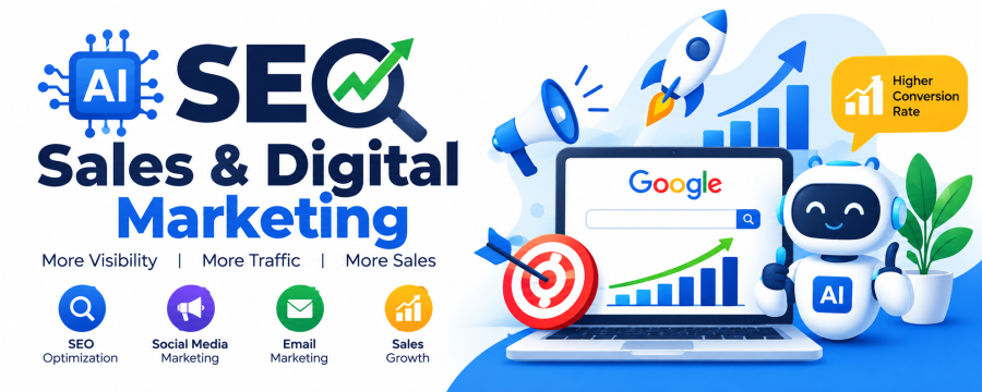 Sales & Digital Marketing Growth Banner