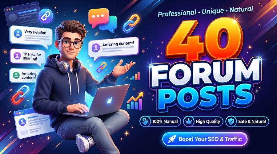 40 Manual Forum Posts With Relevant Backlinks