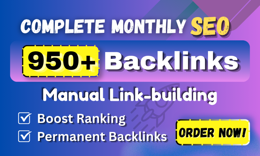 I will build high authority manual white hat dofollow SEO backlinks for google ranking