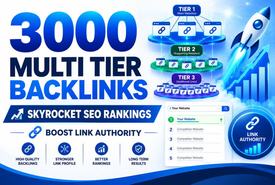 3000 Multi Tier Backlinks to Skyrocket SEO Rankings and Boost Link Authority
