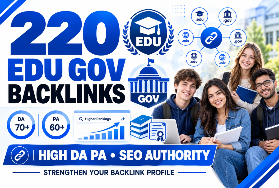 220 High DA PA EDU GOV Backlinks to Boost SEO Authority and Rankings