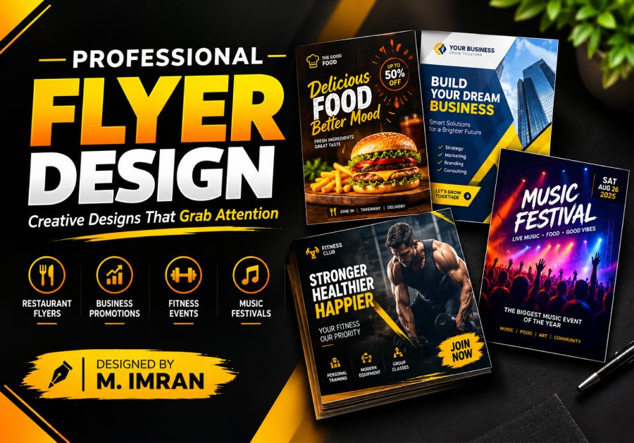 I Will Design Professional Flyers for Your Business, Events and Promotions