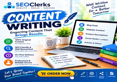 I will write high quality SEO optimized article and website content
