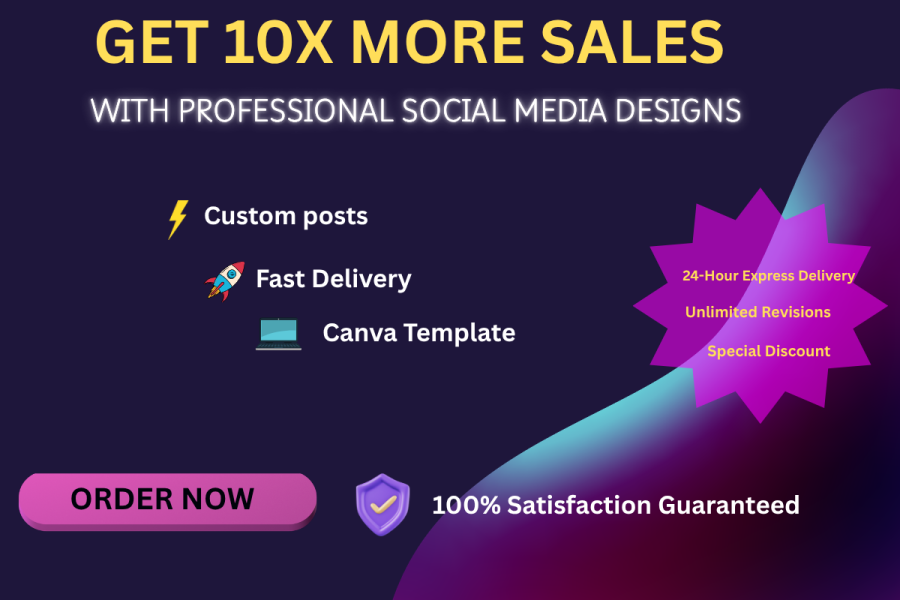 design professional social media posts and banners using Canva