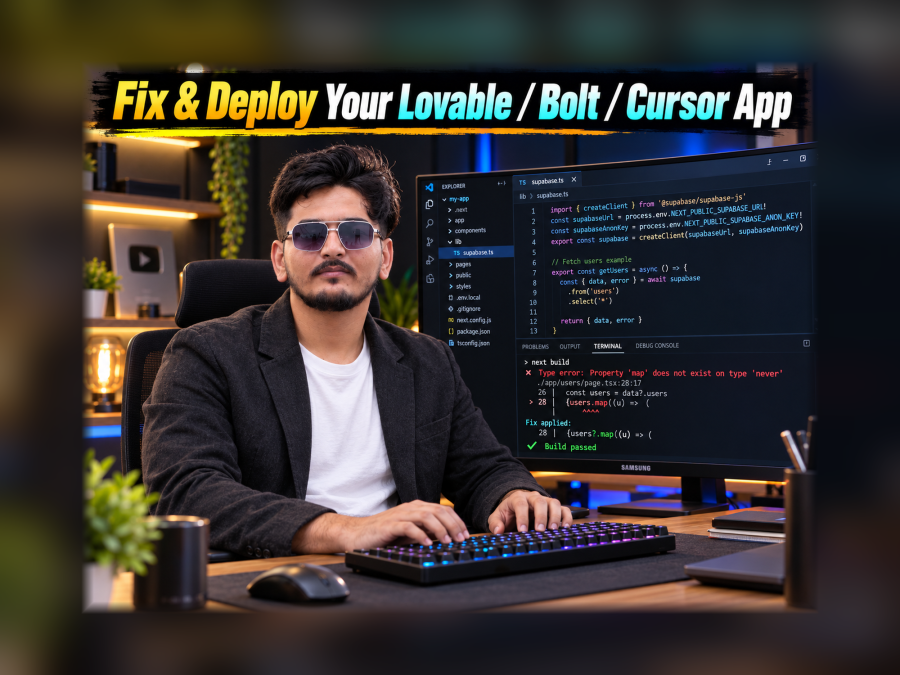 I will fix and deploy your Lovable, Bolt or Cursor app