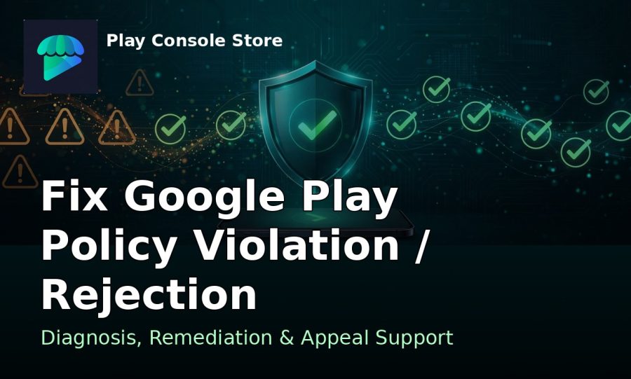 I will fix google play policy violation and app rejection appeal