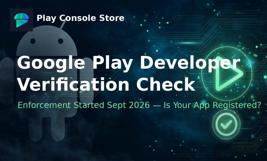 I will check your google play developer verification status
