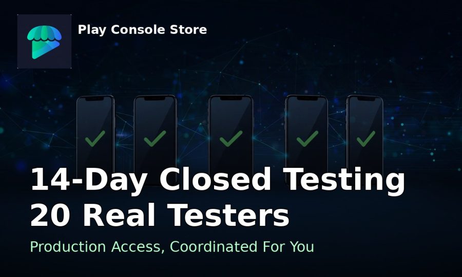 I will do 14 day closed testing for your android app with 20 testers