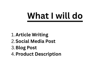 I will write professional SEO optimized,friendly content and blog post writingand humanized AI Artic