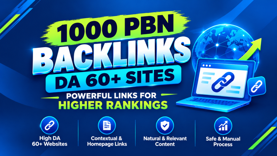 1000 Premium Dofollow PBN DA 60+ Permanent Home Page backlinks