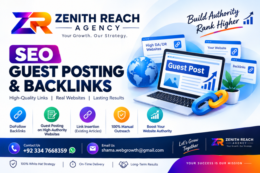 SEO Guest Posting & High-Quality Backlinks | Zenith Reach Agency