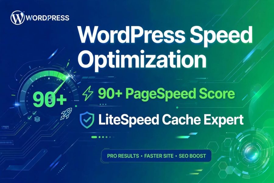 I will optimize WordPress speed with LiteSpeed cache for 90+ PageSpeed score