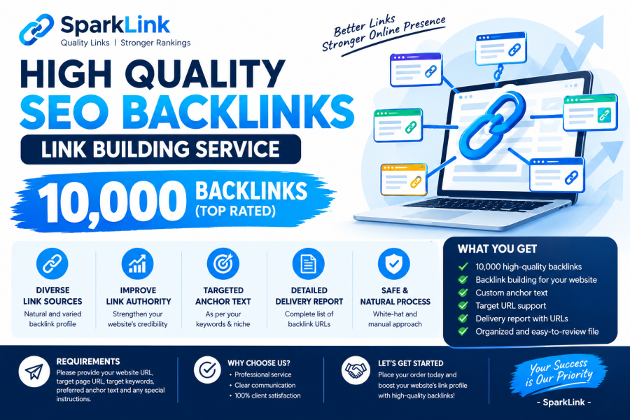 build 10000 high quality SEO backlinks for your website