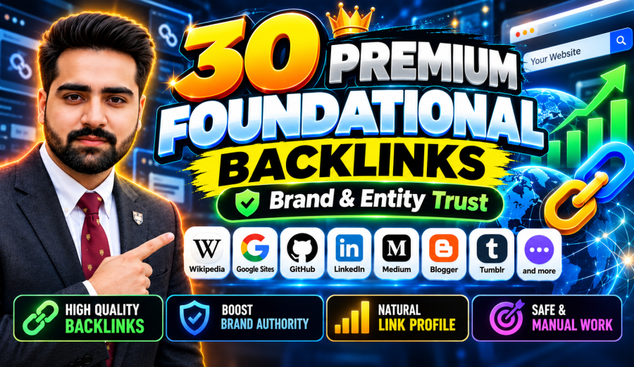 I will build 30 foundational backlinks