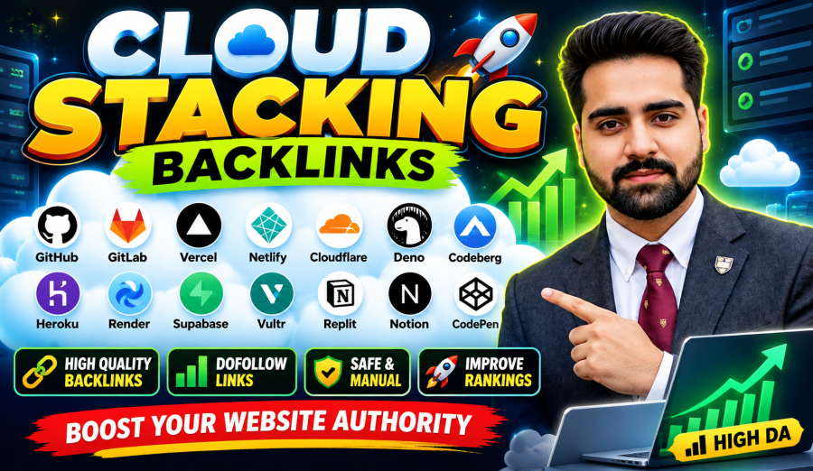 I will build cloud stacking backlinks on Cloudflare, GitHub and GitLab