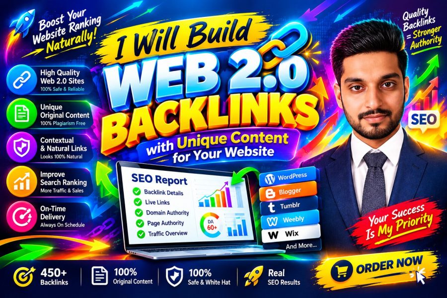 I Will Build Web 2.0 Backlinks with Unique Content for Your Website