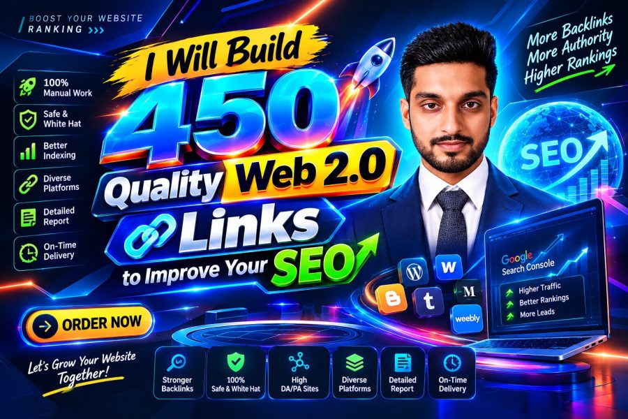 I Will Build 450 Quality Web 2.0 Links to Improve Your SEO