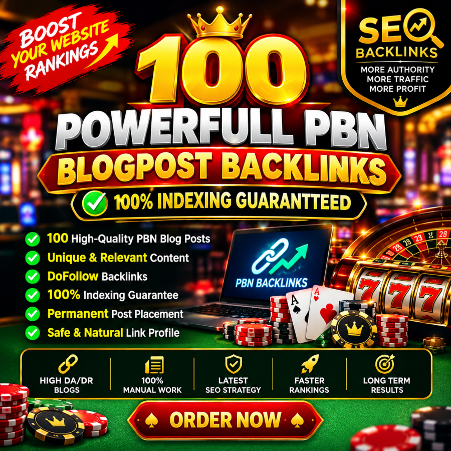 I Will Build 100 Powerful PBN Blog Post Backlinks for Your Website SEO
