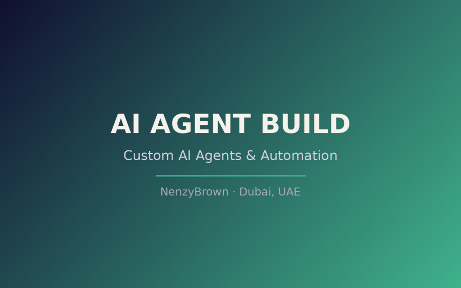I will build a custom AI agent or automation workflow for your business