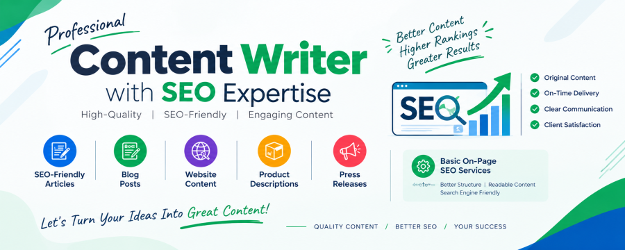 I Will serve Professional SEO Services.