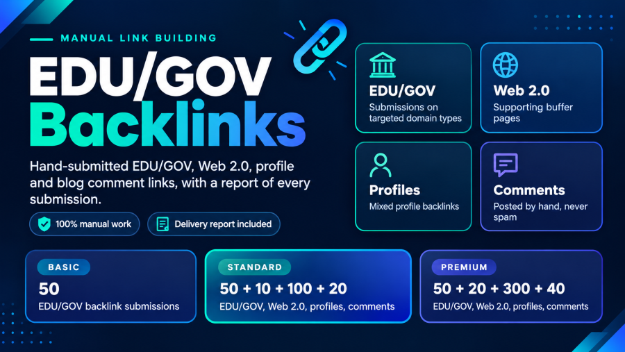 Get 50 EDU/GOV Backlinks for Off-Page SEO & Link Building