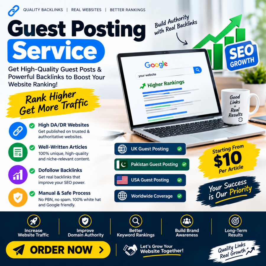 I will provide high DA guest posts on high authority blogs