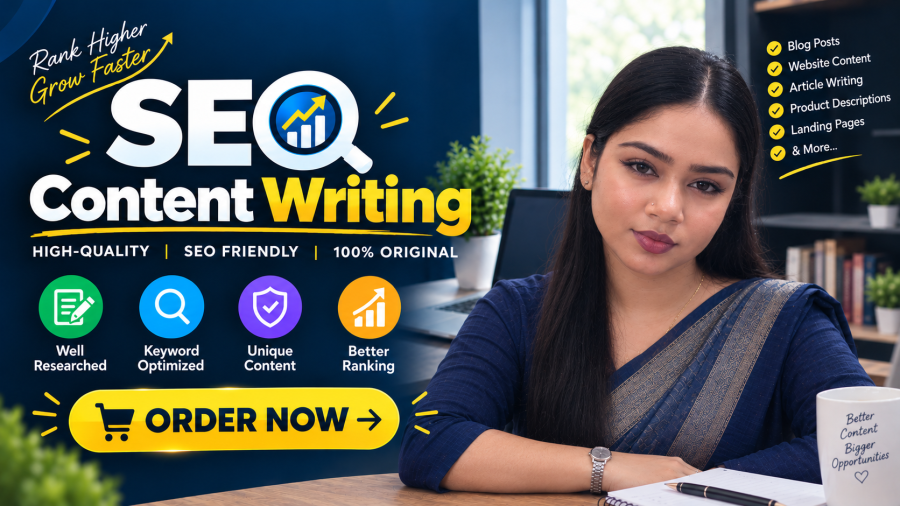 I will create engaging, SEO-friendly and 100% original content for your website