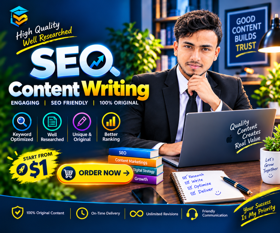 Professional SEO Content Writing Services | 100% Original & SEO-Friendly Content