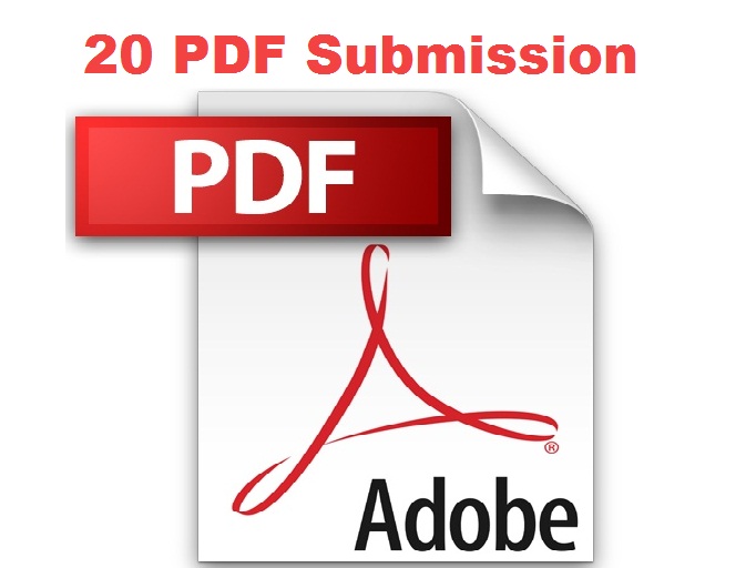20 PDF submissions using your document file better for seo 
