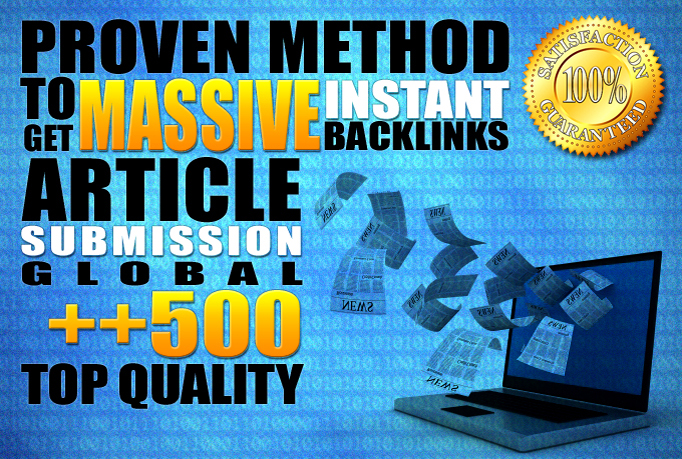 Submit and spin Article to over +500 Article Directories