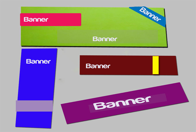 do  design up to 4 banner or header