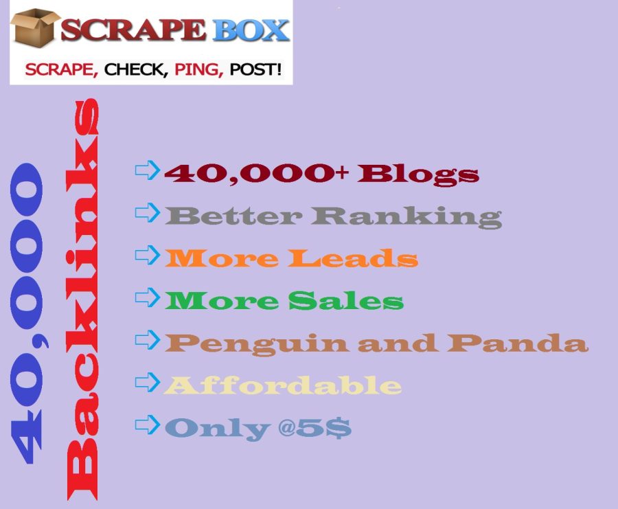 Make 40,000 Blog comments backlinks for your website